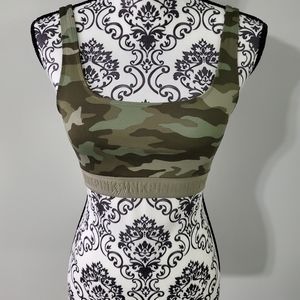 Small camouflage sports bra